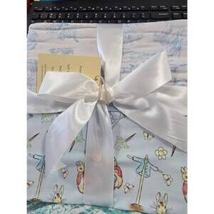 NEW CHARLIES PROJECT kids peter rabbit bamboo blanket in blue multi